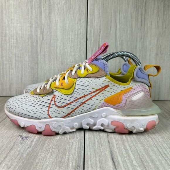 Nike React Vision White Running Athletic Sneaker Shoe ci7523-003 Women Size 7.5 - Picture 1 of 10
